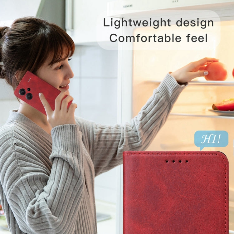 For Xiaomi Redmi Note 13 Pro+ Magnetic Closure Leather Phone Case(Red) - Note 13 Pro+ Cases by buy2fix | Online Shopping UK | buy2fix