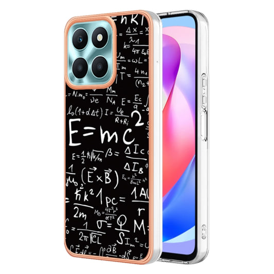 For Honor X6a Electroplating Marble Dual-side IMD Phone Case(Equation) - Honor Cases by buy2fix | Online Shopping UK | buy2fix