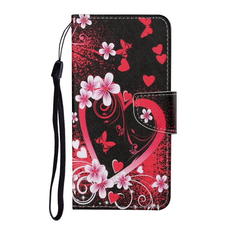 For iPhone 16 Pro Max 3D Colored Drawing Flip Leather Phone Case(Red Heart) - iPhone 16 Pro Max Cases by buy2fix | Online Shopping UK | buy2fix