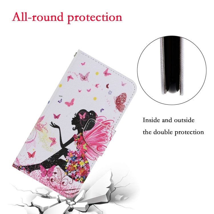 For iPhone 16 Pro 3D Colored Drawing Flip Leather Phone Case(Dance Girl) - iPhone 16 Pro Cases by buy2fix | Online Shopping UK | buy2fix