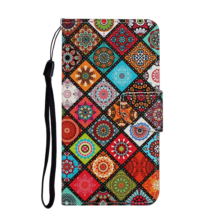 For iPhone 16 3D Colored Drawing Flip Leather Phone Case(Ethnic Totem) - iPhone 16 Cases by buy2fix | Online Shopping UK | buy2fix