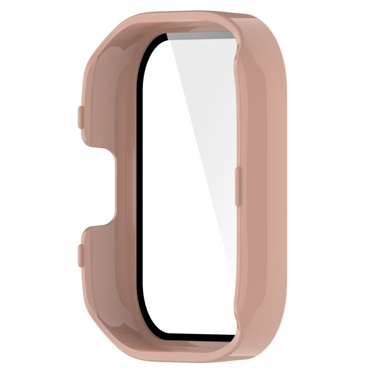 For Redmi Watch 3 Lite / Redmi Watch 3 Active PC + Tempered Film Integrated Watch Protective Case(Pink) - Watch Cases by buy2fix | Online Shopping UK | buy2fix