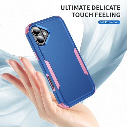 For iPhone 16 Commuter Shockproof TPU + PC Phone Case(Royal Blue+Pink) - iPhone 16 Cases by buy2fix | Online Shopping UK | buy2fix