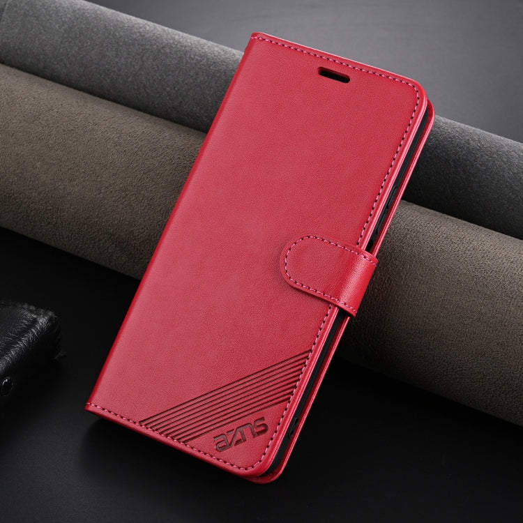 For Huawei Enjoy 70z AZNS Sheepskin Texture Flip Leather Phone Case(Red) - Huawei Cases by AZNS | Online Shopping UK | buy2fix