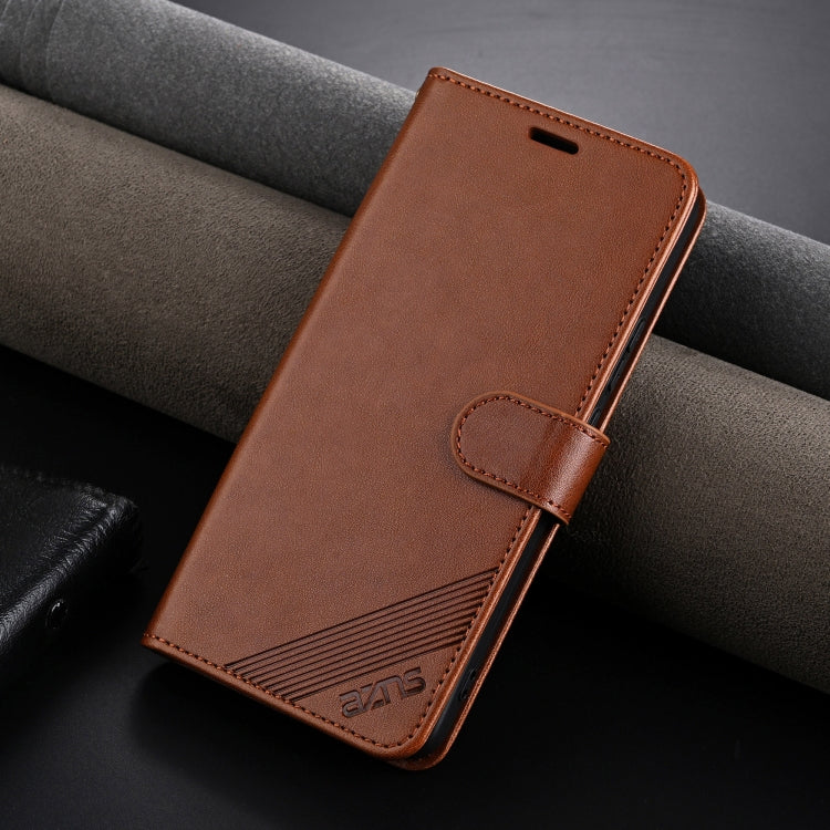 For Huawei Pura 70 Ultra AZNS Sheepskin Texture Flip Leather Phone Case(Brown) - Huawei Cases by AZNS | Online Shopping UK | buy2fix