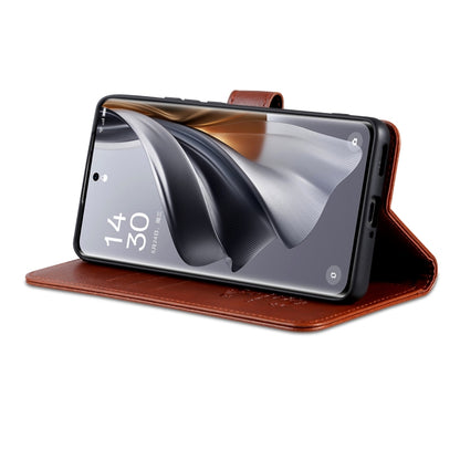 For OPPO Find X8 Pro AZNS Sheepskin Texture Flip Leather Phone Case(Brown) - Find X8 Pro Cases by AZNS | Online Shopping UK | buy2fix