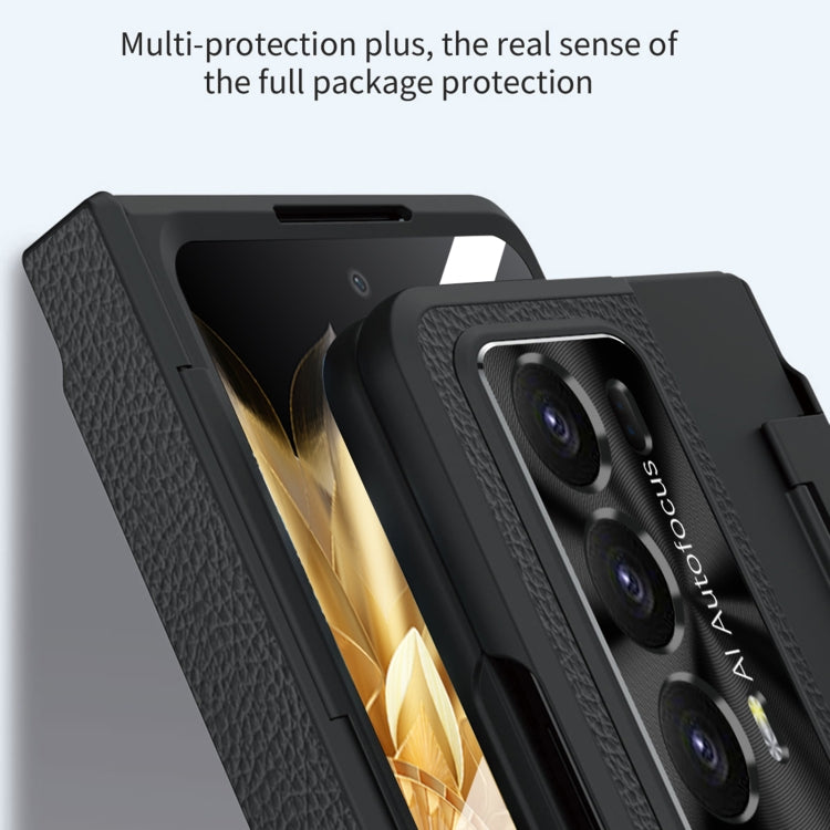 For Honor Magic V2 Shield Series Integrated Folding Phone Case(Black) - Honor Cases by buy2fix | Online Shopping UK | buy2fix