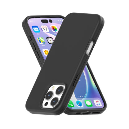 For iPhone 16 Pro Rubber Oil Surface Solid Color Phone Case(Black) - iPhone 16 Pro Cases by buy2fix | Online Shopping UK | buy2fix