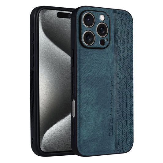 For iPhone 16 Pro Max AZNS 3D Embossed Skin Feel Phone Case(Dark Green) - iPhone 16 Pro Max Cases by AZNS | Online Shopping UK | buy2fix