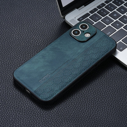 For iPhone 16 Plus AZNS 3D Embossed Skin Feel Phone Case(Dark Green) - iPhone 16 Plus Cases by AZNS | Online Shopping UK | buy2fix