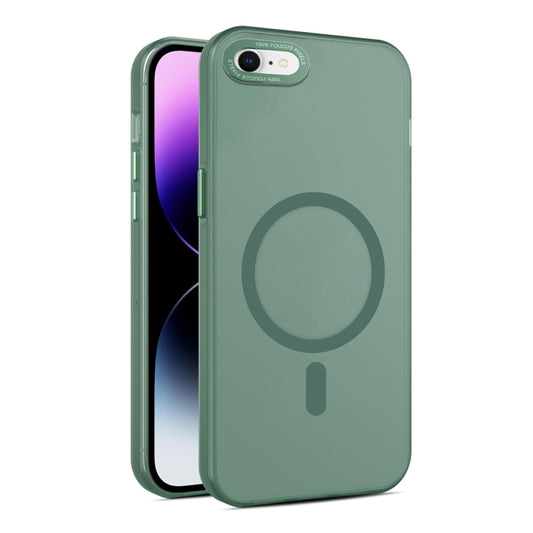 For iPhone SE 2022 / 2020 / 8 / 7 MagSafe Frosted Translucent Mist Phone Case(Green) - iPhone SE 2022 / 2020 / 8 / 7 Cases by buy2fix | Online Shopping UK | buy2fix