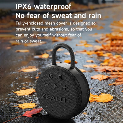 Zealot S77 IPX7 Waterproof Portable Wireless Bluetooth Speaker(Orange) - Waterproof Speaker by ZEALOT | Online Shopping UK | buy2fix