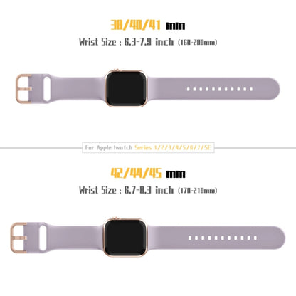 For Apple Watch SE 2022 40mm Pin Buckle Silicone Watch Band(Baby Purple) - Watch Bands by buy2fix | Online Shopping UK | buy2fix