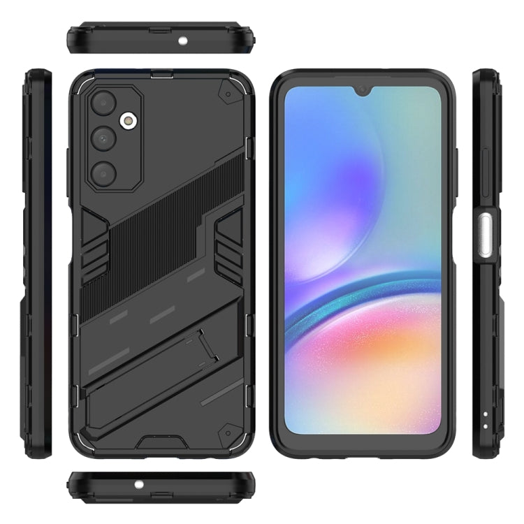 For Samsung Galaxy A05s 4G Punk Armor 2 in 1 PC + TPU Shockproof Phone Case with Invisible Holder(Black) - Galaxy Phone Cases by buy2fix | Online Shopping UK | buy2fix
