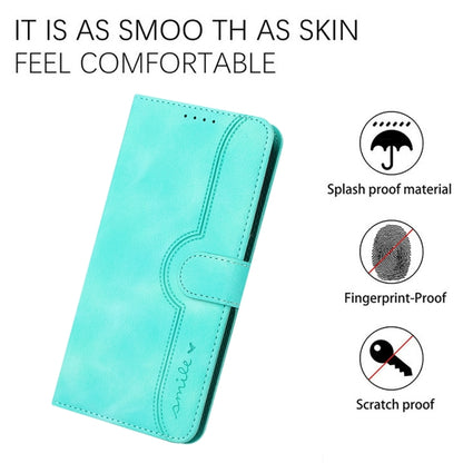 For Motorola Moto G Power 5G 2024 Heart Pattern Skin Feel Leather Phone Case(Light Blue) - Motorola Cases by buy2fix | Online Shopping UK | buy2fix
