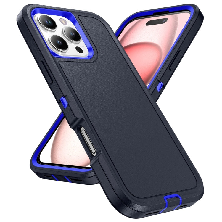 For iPhone 16 Pro Max Life Waterproof Rugged Phone Case(Dark Blue + Royal Blue) - iPhone 16 Pro Max Cases by buy2fix | Online Shopping UK | buy2fix