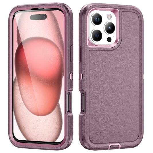 For iPhone 16 Pro Max Life Waterproof Rugged Phone Case(Purple + Pink) - iPhone 16 Pro Max Cases by buy2fix | Online Shopping UK | buy2fix