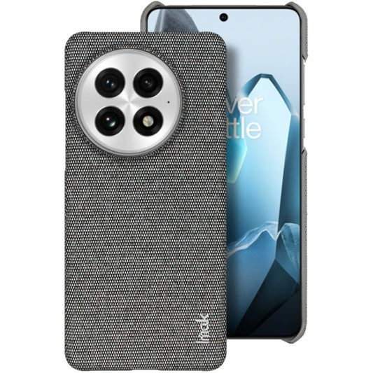 For OnePlus 13 imak Ruiyi Series Cloth Texture PU + PC Phone Case(Dark Grey) - OnePlus Cases by imak | Online Shopping UK | buy2fix