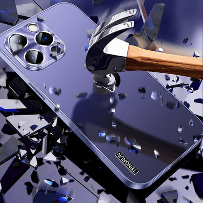 For iPhone 16 Streamer Series Micro Frosted Metal Paint PC Phone Case(Dark Purple) - iPhone 16 Cases by buy2fix | Online Shopping UK | buy2fix