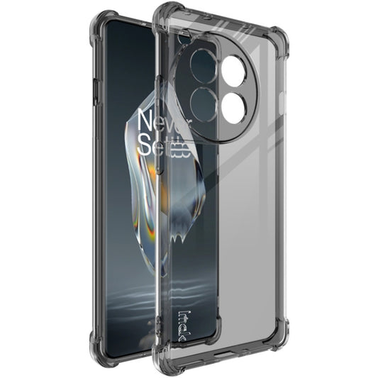 For OnePlus Ace 3 5G imak Shockproof Airbag TPU Phone Case(Transparent Black) - OnePlus Cases by imak | Online Shopping UK | buy2fix