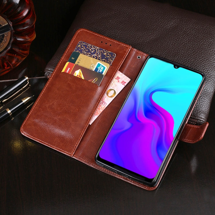 For Blackview A80 idewei Crazy Horse Texture Horizontal Flip Leather Case with Holder & Card Slots & Wallet(Sky Blue) - More Brand by idewei | Online Shopping UK | buy2fix