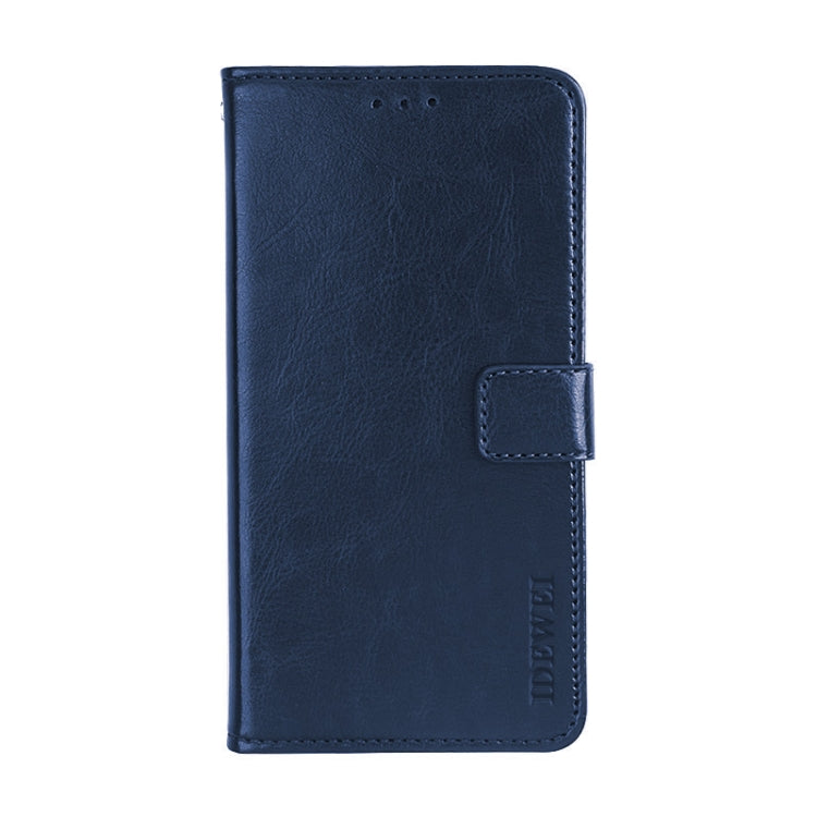 For Blackview A80 idewei Crazy Horse Texture Horizontal Flip Leather Case with Holder & Card Slots & Wallet(Dark Blue) - More Brand by idewei | Online Shopping UK | buy2fix
