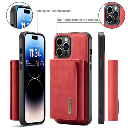 For iPhone 15 Pro Max DG.MING M1 Series 3-Fold Multi Card Wallet Leather Phone Case(Red) - iPhone 15 Pro Max Cases by DG.MING | Online Shopping UK | buy2fix