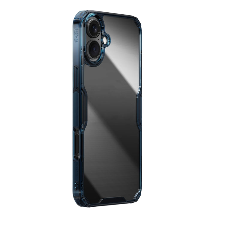 For iPhone 16 Plus NILLKIN Ultra Clear PC + TPU Phone Case(Blue) - iPhone 16 Plus Cases by NILLKIN | Online Shopping UK | buy2fix