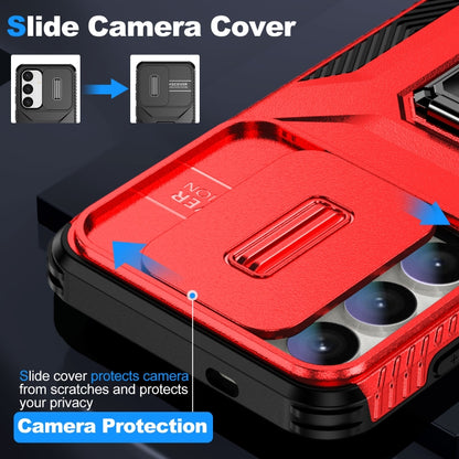 For Samsung Galaxy S24+ 5G / S25+ 5G Sliding Camshield Holder Phone Case(Red) - Galaxy S24+ 5G Cases by buy2fix | Online Shopping UK | buy2fix