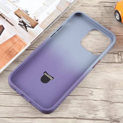 For iPhone 14 Plus Gradient MagSafe Holder Liquid TPU Hybrid PC Phone Case(Blue Purple) - iPhone 14 Plus Cases by buy2fix | Online Shopping UK | buy2fix