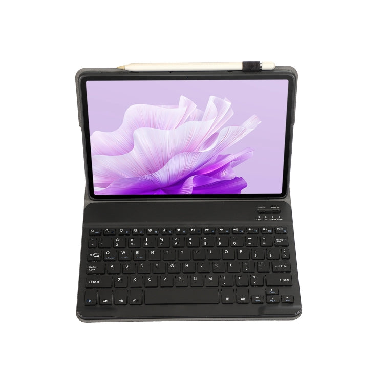 For Huawei MatePad Air 11.5 inch 2023 AH14 Lambskin Texture Ultra-thin Detachable Bluetooth Keyboard Leather Case(Black) - Huawei Keyboard by buy2fix | Online Shopping UK | buy2fix