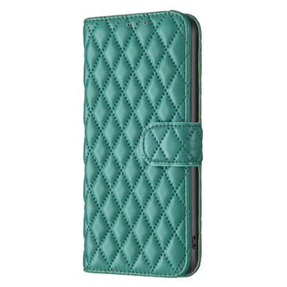 For Honor 90 Lite/X50i Diamond Lattice Wallet Flip Leather Phone Case(Green) - Honor Cases by buy2fix | Online Shopping UK | buy2fix