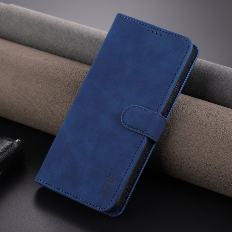 For Huawei P60 / P60 Pro AZNS Skin Feel Calf Texture Flip Leather Phone Case(Blue) - Huawei Cases by AZNS | Online Shopping UK | buy2fix