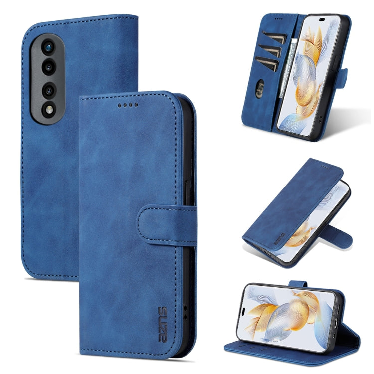 For Honor 90 Pro AZNS Skin Feel Calf Texture Flip Leather Phone Case(Blue) - Honor Cases by AZNS | Online Shopping UK | buy2fix