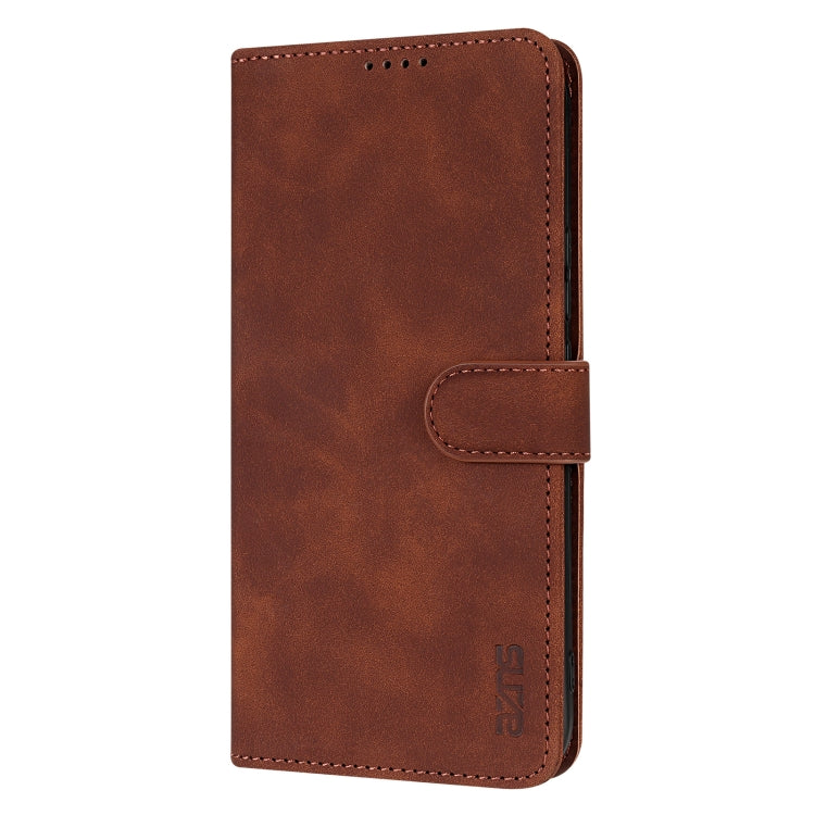 For Honor Magic7 AZNS Skin Feel Calf Texture Flip Leather Phone Case(Brown) - Honor Cases by AZNS | Online Shopping UK | buy2fix