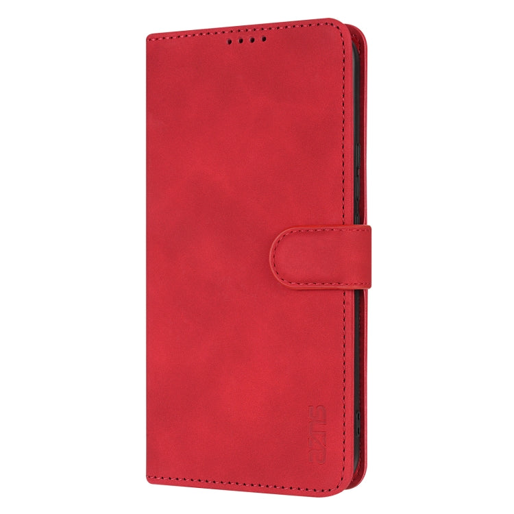 For Honor X60i AZNS Skin Feel Calf Texture Flip Leather Phone Case(Red) - Honor Cases by AZNS | Online Shopping UK | buy2fix