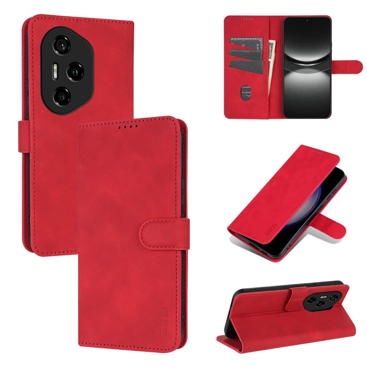 For Honor 300 Pro AZNS Skin Feel Calf Texture Flip Leather Phone Case(Red) - Honor Cases by AZNS | Online Shopping UK | buy2fix