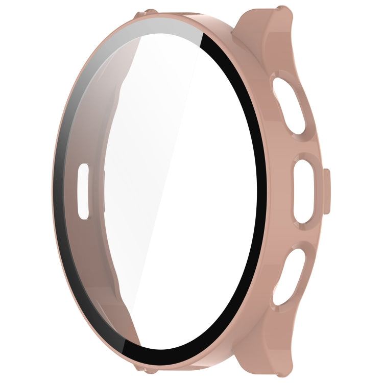 For Garmin Venu 3 PC + Tempered Glass Film Integrated Watch Case(Pink) - Watch Cases by buy2fix | Online Shopping UK | buy2fix