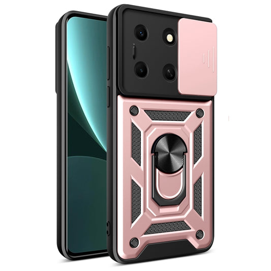 For Infinix Note 30i Sliding Camera Cover Design TPU+PC Phone Case(Rose Gold) - Infinix Cases by buy2fix | Online Shopping UK | buy2fix