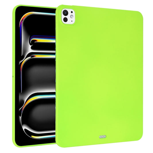 For iPad Pro 11 2024 Oil Spray Skin-friendly TPU Tablet Case(Fluorescent Green) - iPad Pro 11 2024 Cases by buy2fix | Online Shopping UK | buy2fix