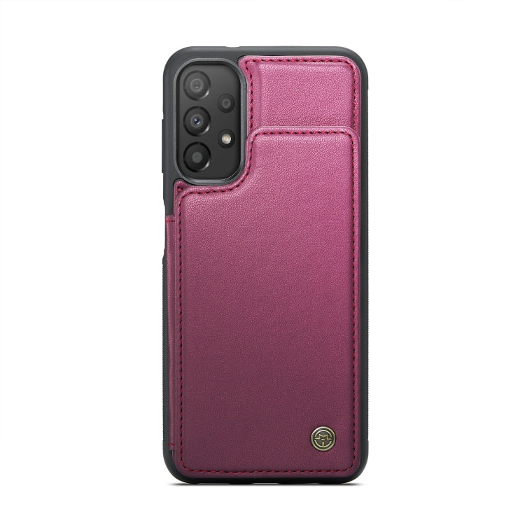 For Samsung Galaxy A33 5G CaseMe C22 Card Slots Holder RFID Anti-theft Phone Case(Wine Red) - Galaxy Phone Cases by CaseMe | Online Shopping UK | buy2fix