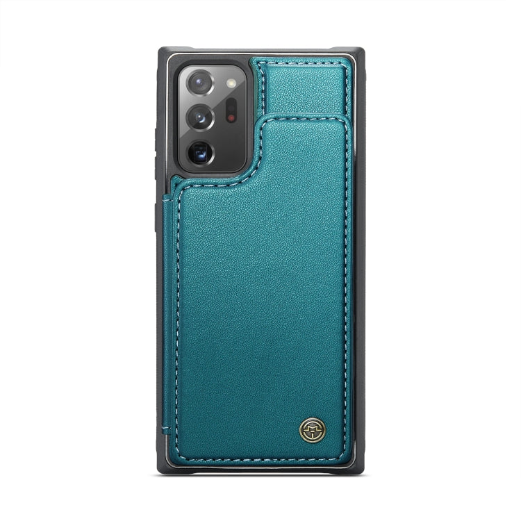 For Samsung Galaxy Note20 Ultra CaseMe C22 Card Slots Holder RFID Anti-theft Phone Case(Blue Green) - Galaxy Note20 Ultra Cases by CaseMe | Online Shopping UK | buy2fix