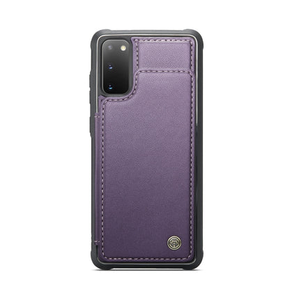 For Samsung Galaxy S20 CaseMe C22 Card Slots Holder RFID Anti-theft Phone Case(Purple) - Galaxy Phone Cases by CaseMe | Online Shopping UK | buy2fix