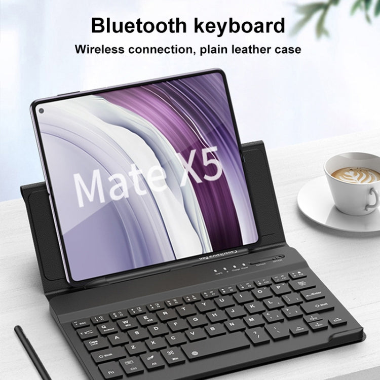 For Huawei Mate X5 GKK Gear Adjustment Bluetooth Keyboard Leather Case with Capacitive Pen + Phone Case(Black) - Huawei Keyboard by GKK | Online Shopping UK | buy2fix