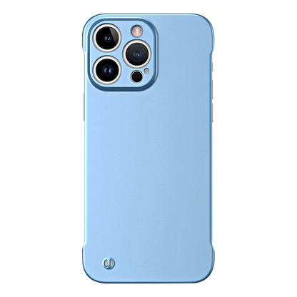 For iPhone 12 Pro Frameless Metallic Paint Hybrid PC Phone Case(Sierra Blue) - iPhone 12 / 12 Pro Cases by buy2fix | Online Shopping UK | buy2fix