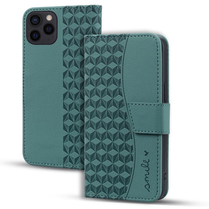 For iPhone 16 Pro Max Business Diamond Buckle Leather Phone Case with Lanyard(Green) - iPhone 16 Pro Max Cases by buy2fix | Online Shopping UK | buy2fix