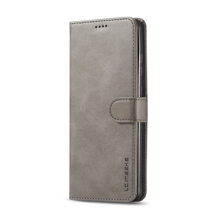 For Honor 200 Lite Global LC.IMEEKE Calf Texture Leather Phone Case(Grey) - Honor Cases by LC.IMEEKE | Online Shopping UK | buy2fix