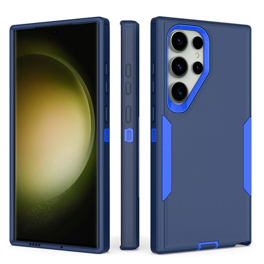 For Samsung Galaxy S25 Ultra / S24 Ultra 5G Magnetic 2 in 1 PC Hybrid TPU Phone Case(Royal Blue+Dark Blue) - Galaxy S24 Ultra 5G Cases by buy2fix | Online Shopping UK | buy2fix