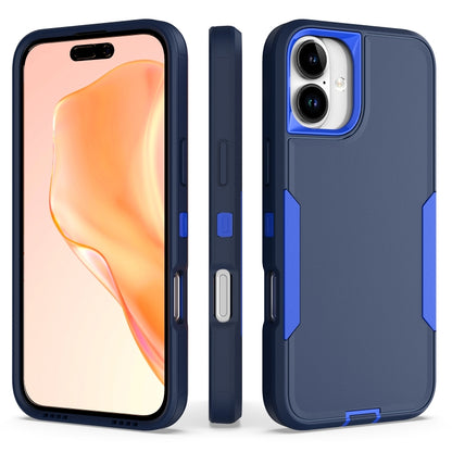 For iPhone 16 Plus 2 in 1 Magnetic PC + TPU Phone Case(Royal Blue+Dark Blue) - iPhone 16 Plus Cases by buy2fix | Online Shopping UK | buy2fix