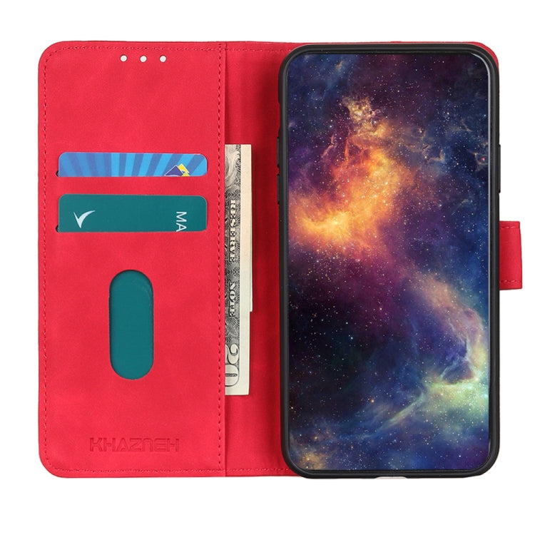 For Google Pixel 9 Pro KHAZNEH Retro Texture Flip Leather Phone Case(Red) - Google Cases by buy2fix | Online Shopping UK | buy2fix